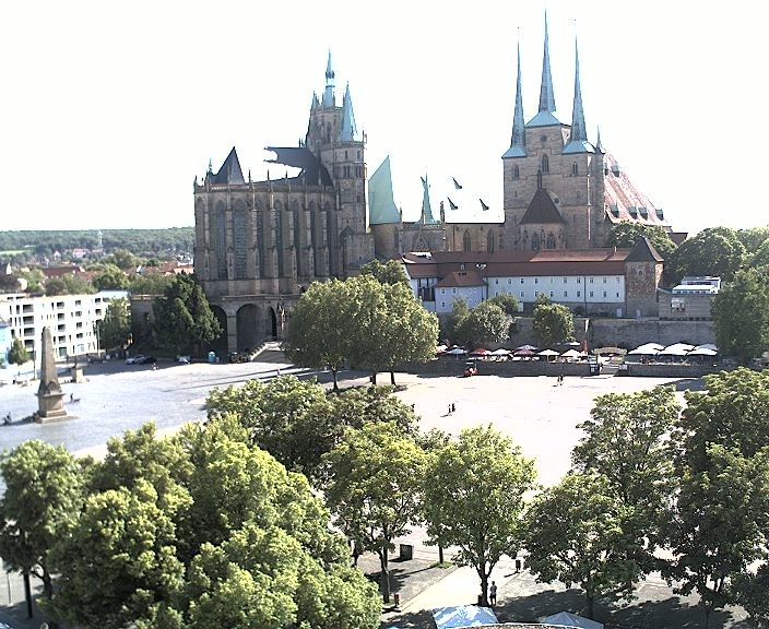 Archiv Foto Webcam Erfurter Domplatz