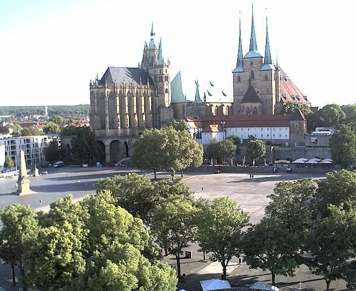Archiv Foto Webcam Erfurter Domplatz