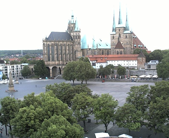 Archiv Foto Webcam Erfurter Domplatz