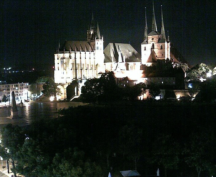 Archiv Foto Webcam Erfurter Domplatz