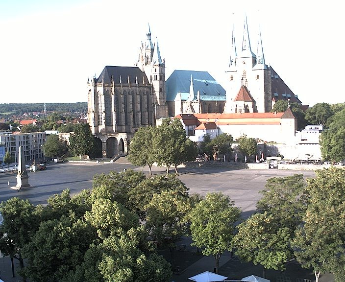 Archiv Foto Webcam Erfurter Domplatz