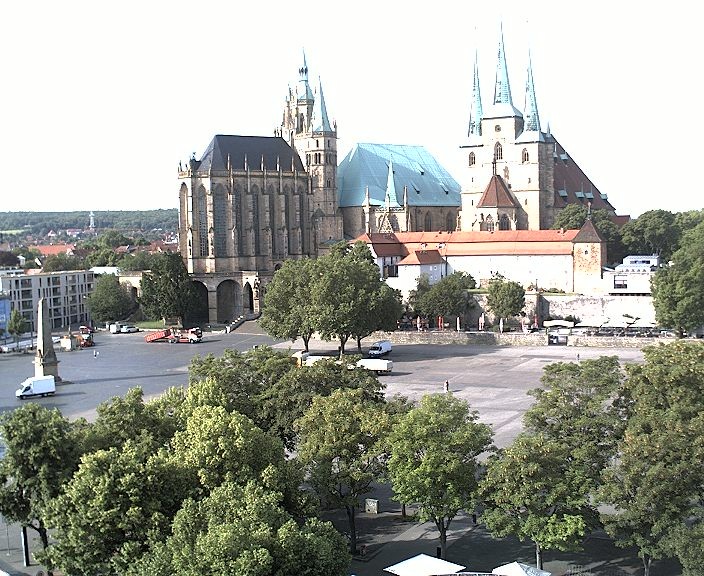 Archiv Foto Webcam Erfurter Domplatz