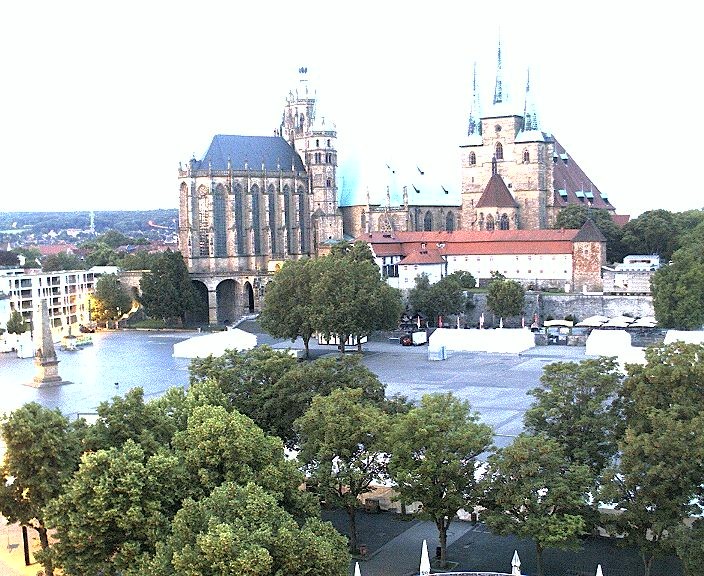 Archiv Foto Webcam Erfurter Domplatz