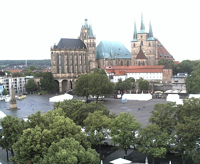 Archiv Foto Webcam Erfurter Domplatz