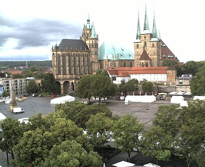 Archiv Foto Webcam Erfurter Domplatz