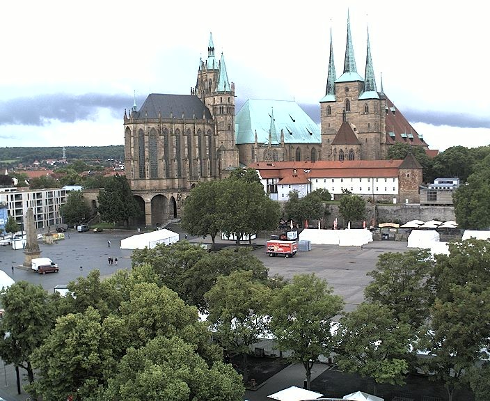 Archiv Foto Webcam Erfurter Domplatz