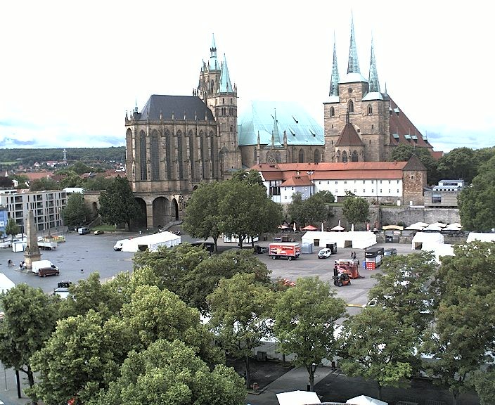 Archiv Foto Webcam Erfurter Domplatz