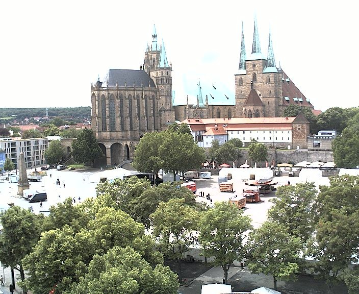 Archiv Foto Webcam Erfurter Domplatz