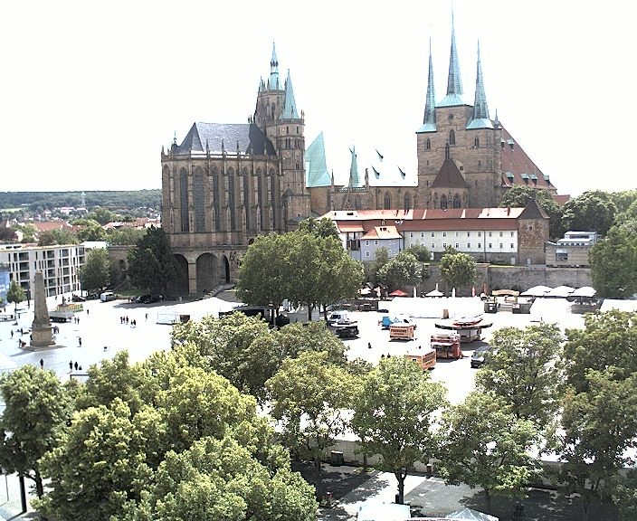 Archiv Foto Webcam Erfurter Domplatz
