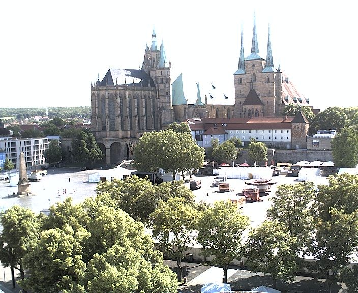 Archiv Foto Webcam Erfurter Domplatz