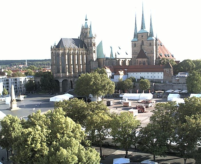Archiv Foto Webcam Erfurter Domplatz