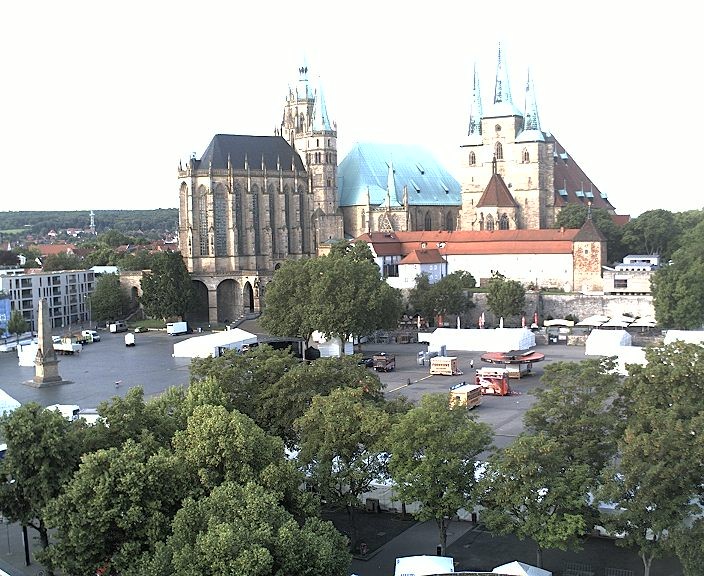 Archiv Foto Webcam Erfurter Domplatz