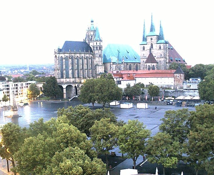 Archiv Foto Webcam Erfurter Domplatz