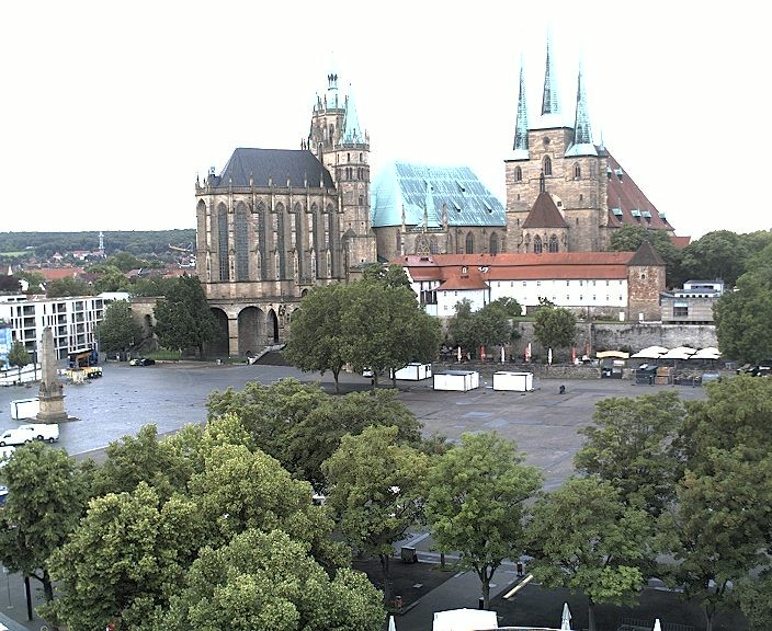 Archiv Foto Webcam Erfurter Domplatz
