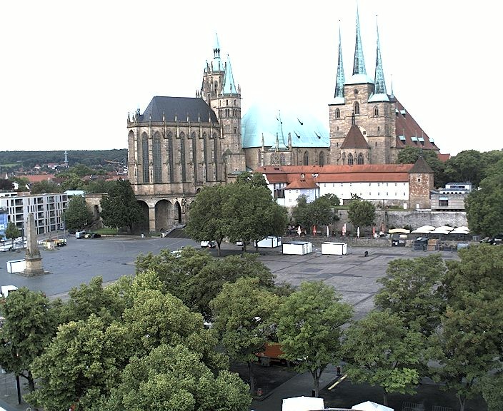 Archiv Foto Webcam Erfurter Domplatz