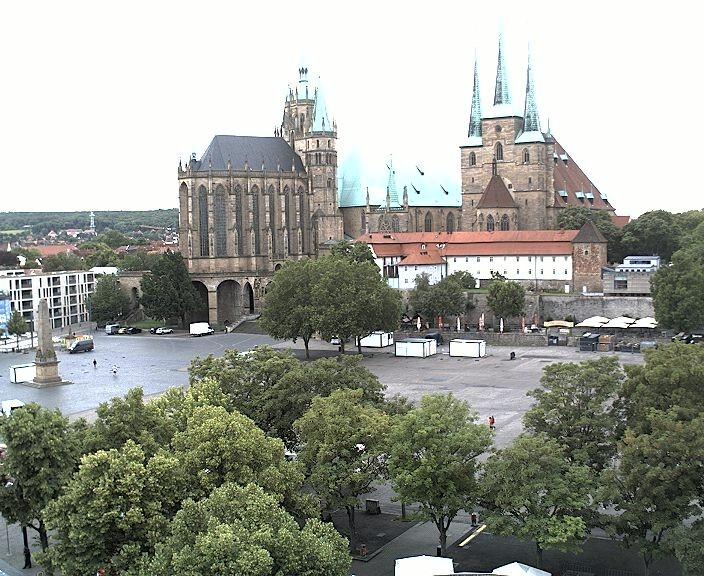 Archiv Foto Webcam Erfurter Domplatz