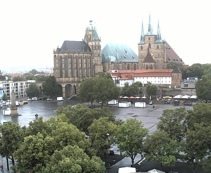 Archiv Foto Webcam Erfurter Domplatz