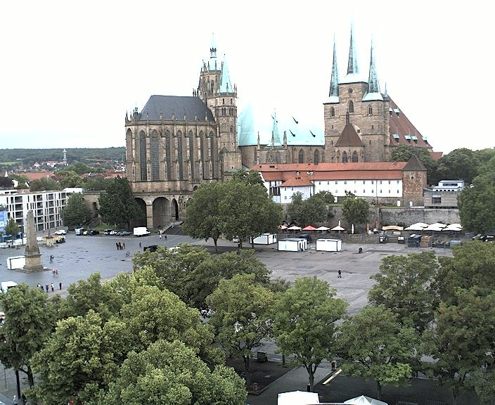Archiv Foto Webcam Erfurter Domplatz