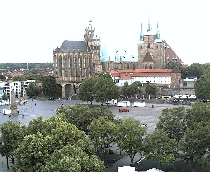 Archiv Foto Webcam Erfurter Domplatz