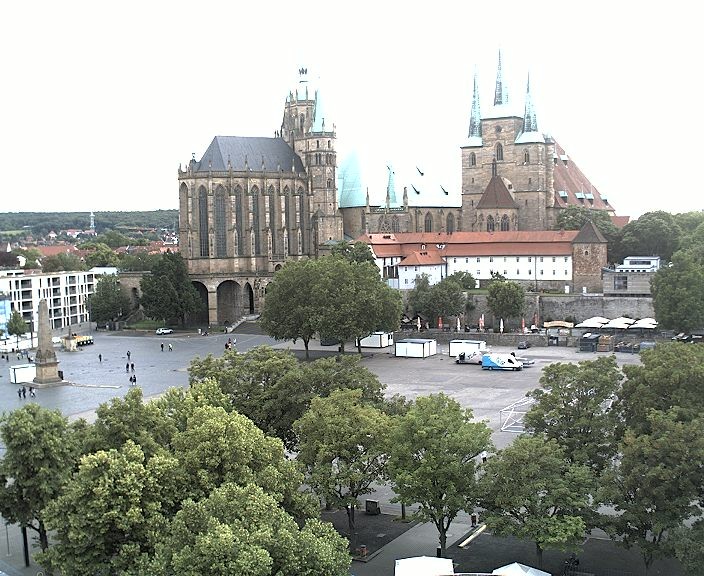 Archiv Foto Webcam Erfurter Domplatz