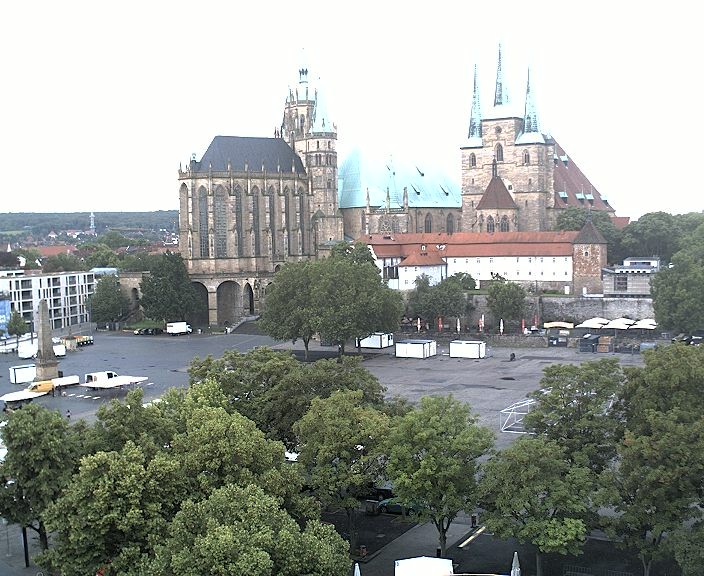 Archiv Foto Webcam Erfurter Domplatz