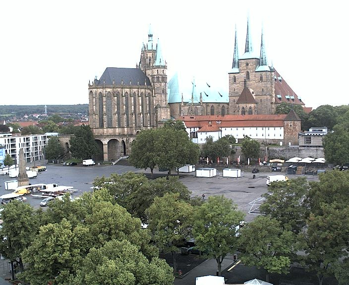 Archiv Foto Webcam Erfurter Domplatz