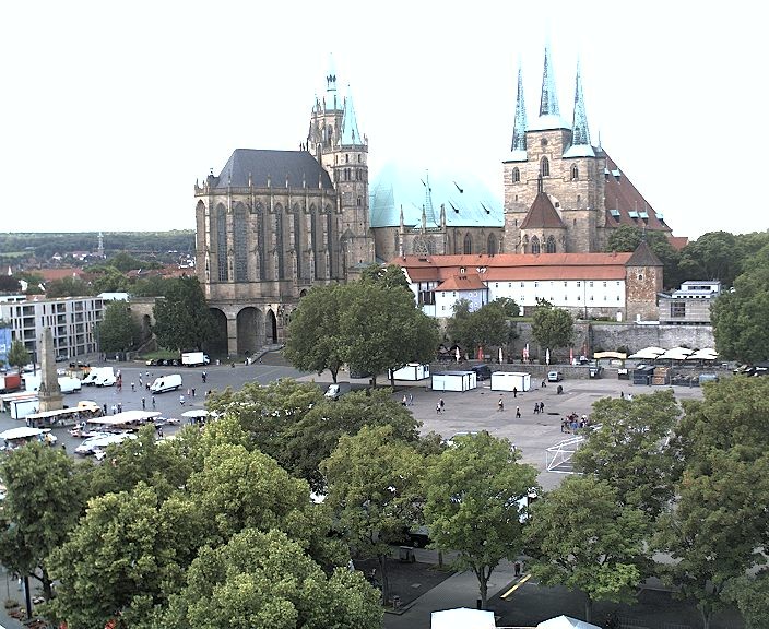 Archiv Foto Webcam Erfurter Domplatz