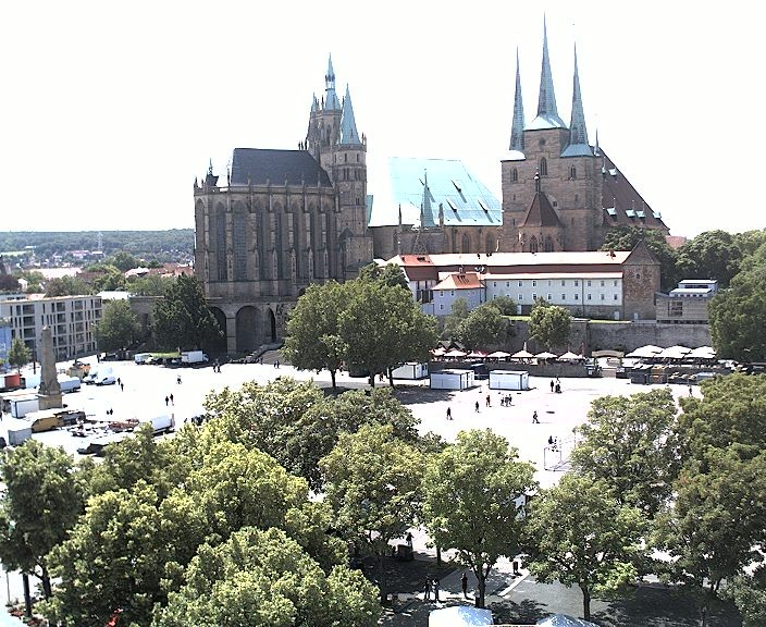 Archiv Foto Webcam Erfurter Domplatz