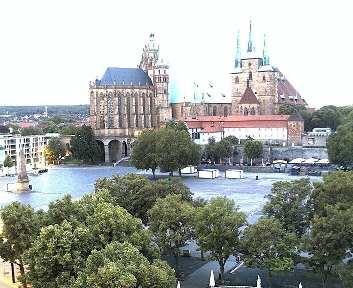 Archived image Webcam Erfurt - Cathedral Square
