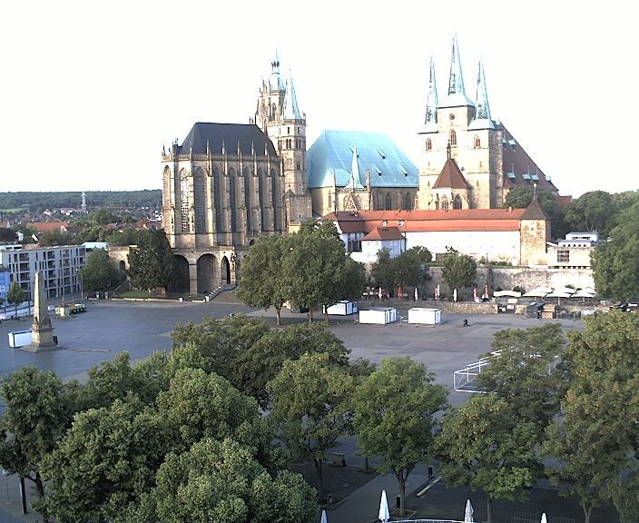Archived image Webcam Erfurt - Cathedral Square