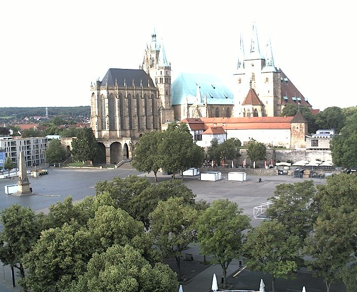 Archived image Webcam Erfurt - Cathedral Square