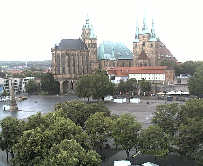 Archived image Webcam Erfurt - Cathedral Square