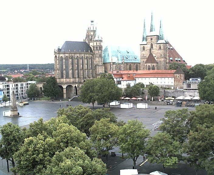 Archived image Webcam Erfurt - Cathedral Square