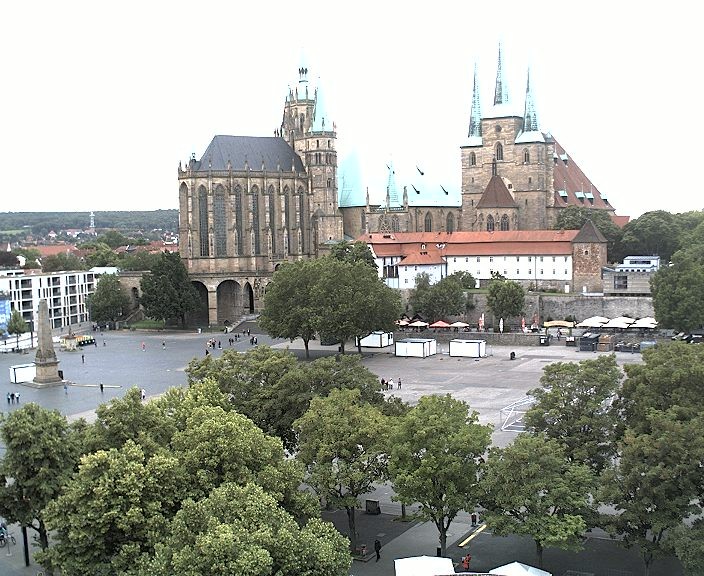 Archived image Webcam Erfurt - Cathedral Square