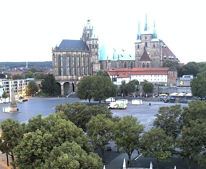 Archiv Foto Webcam Erfurter Domplatz