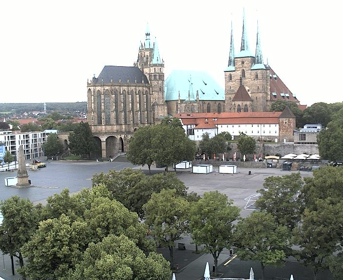 Archiv Foto Webcam Erfurter Domplatz