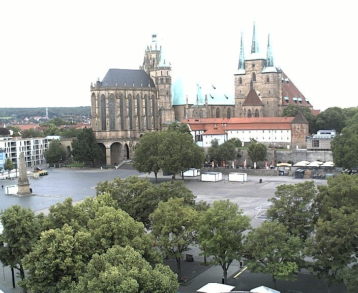 Archiv Foto Webcam Erfurter Domplatz