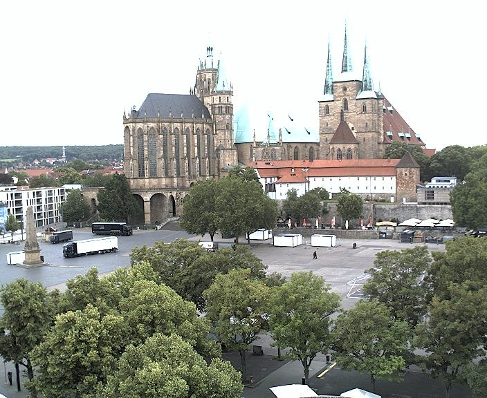 Archiv Foto Webcam Erfurter Domplatz