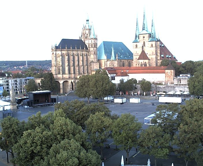 Archiv Foto Webcam Erfurter Domplatz