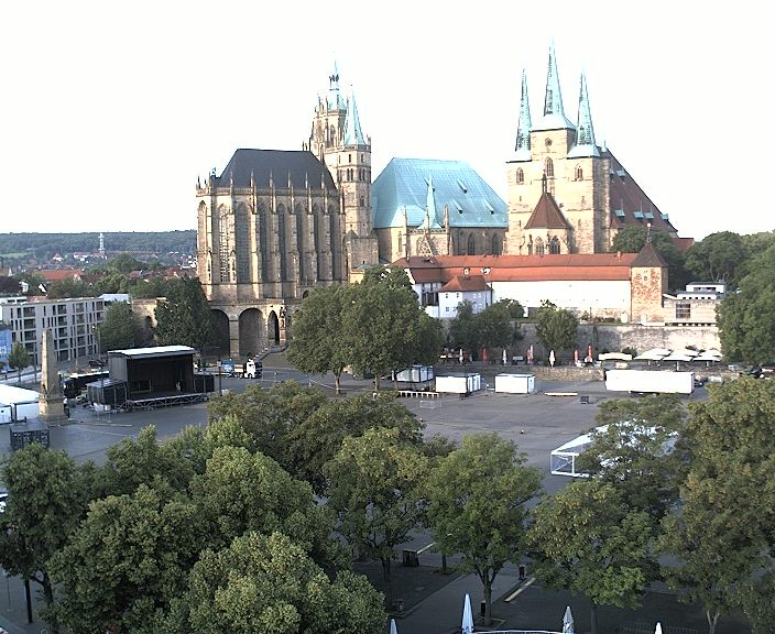 Archiv Foto Webcam Erfurter Domplatz