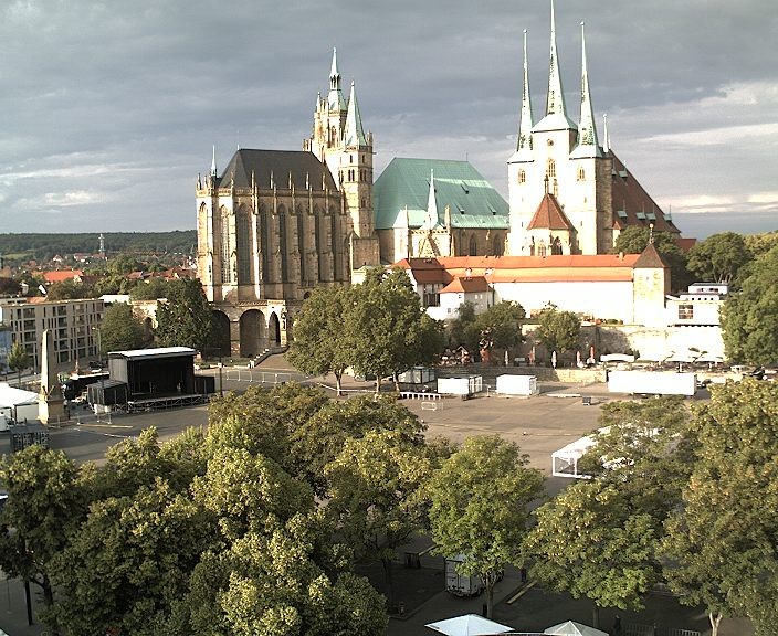 Archiv Foto Webcam Erfurter Domplatz