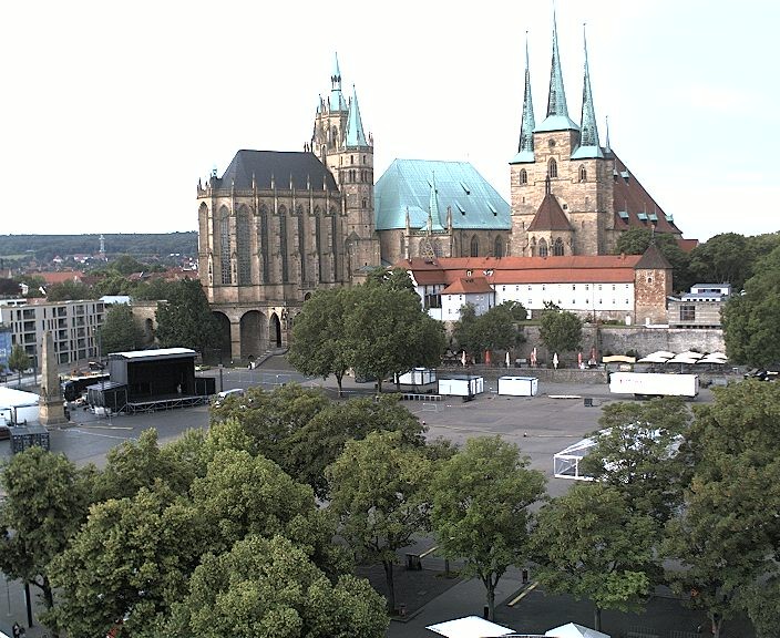 Archiv Foto Webcam Erfurter Domplatz