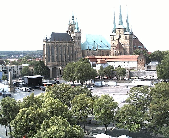 Archiv Foto Webcam Erfurter Domplatz