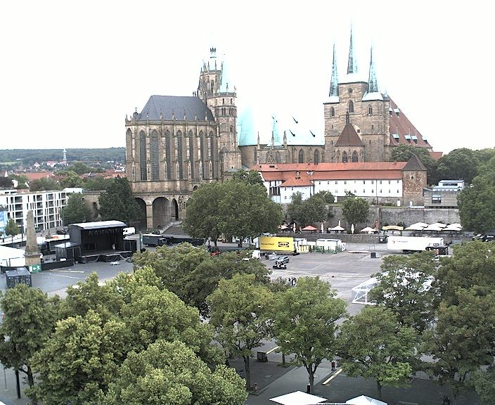 Archiv Foto Webcam Erfurter Domplatz