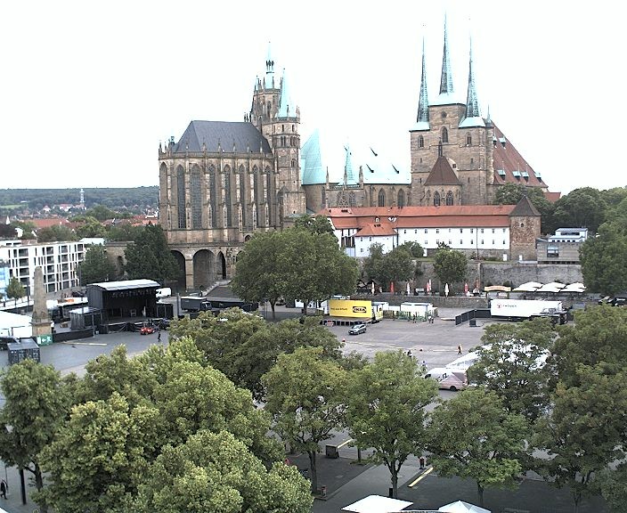 Archiv Foto Webcam Erfurter Domplatz