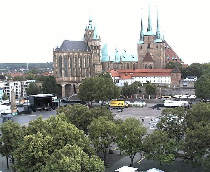Archiv Foto Webcam Erfurter Domplatz