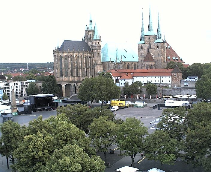 Archiv Foto Webcam Erfurter Domplatz