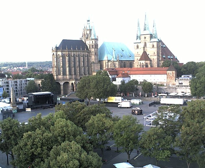 Archived image Webcam Erfurt - Cathedral Square
