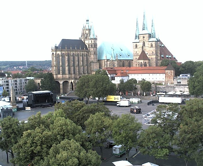 Archived image Webcam Erfurt - Cathedral Square