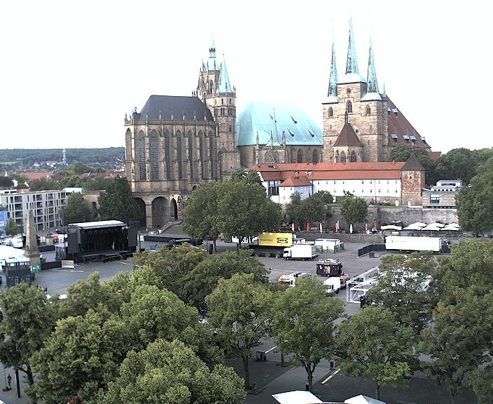 Archived image Webcam Erfurt - Cathedral Square